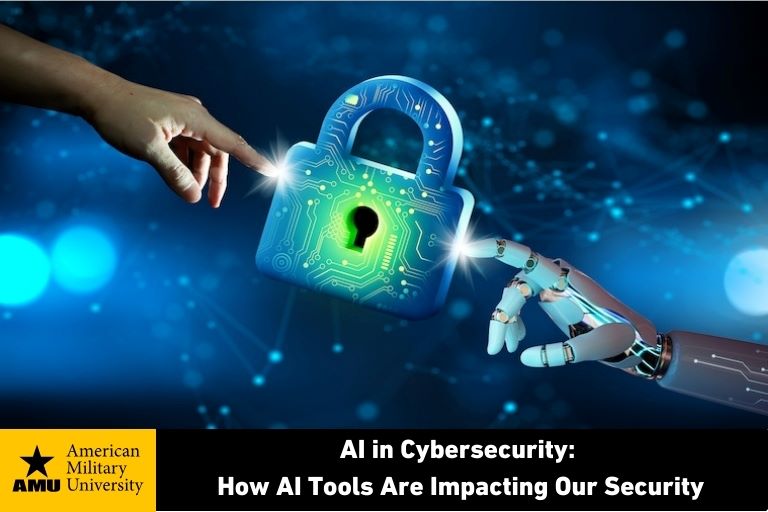 ai-cyber human hand and artificial hand touching cyber lock