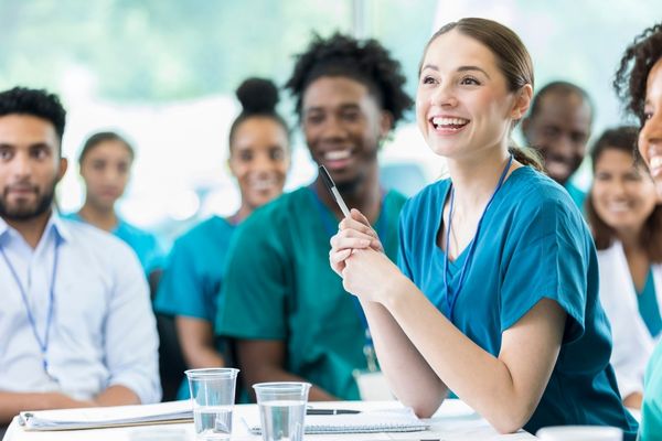 bsn and msn students in classroom