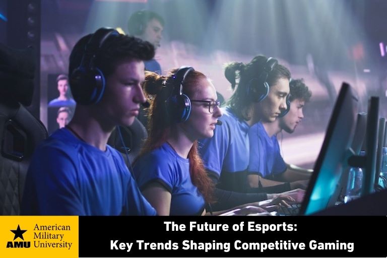 future-of-esports esports gamers at row of desktop computers