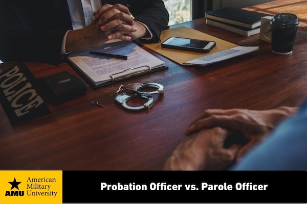probation officer speaking with parole officer