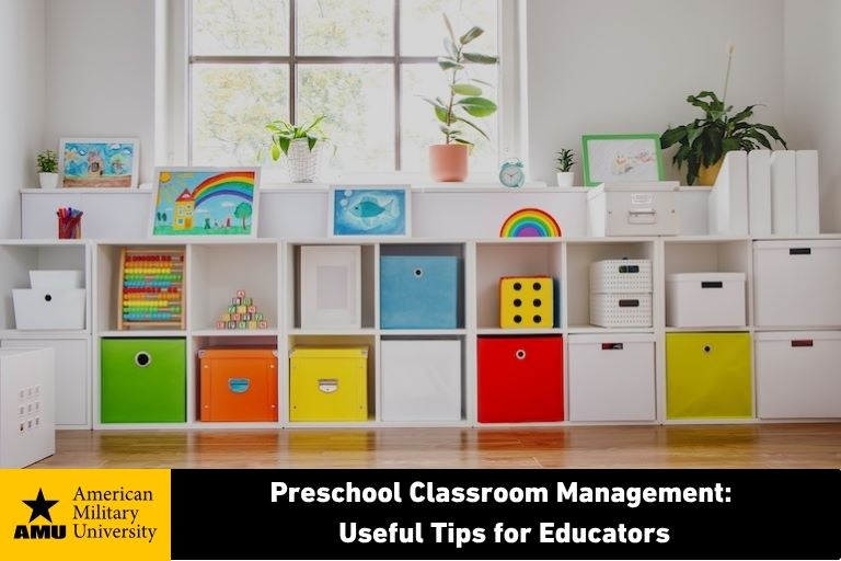 preschool classroom organized cubbies
