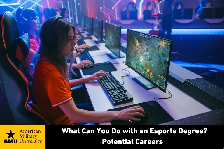 what-can-you-do-with-esports esport degree student sitting at computer